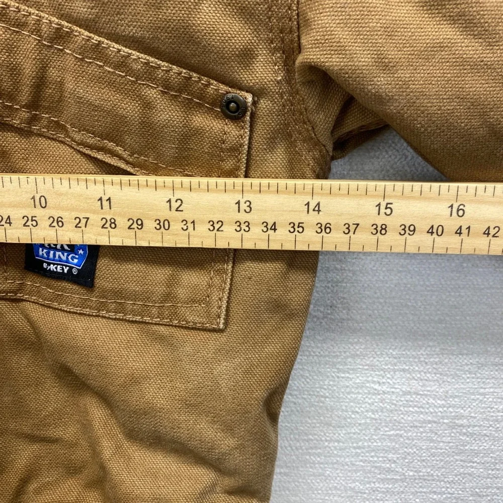 Polar King by Key Insulated Duck Canvas Coveralls Youth XS Brown Workwear Suit